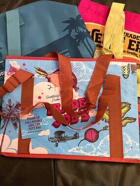 Firm. AMAZING Colorful Trader Joe's Tote and Canvas Bag Bundle!!